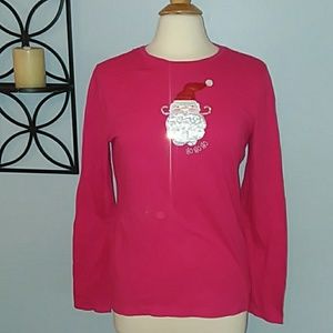 Christmas Santa Sequin top